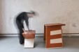 writing desk and folding stool